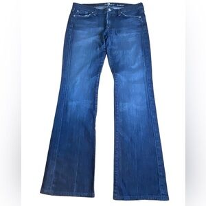 7 For All Mankind Women's Blue Boot Cut Jeans